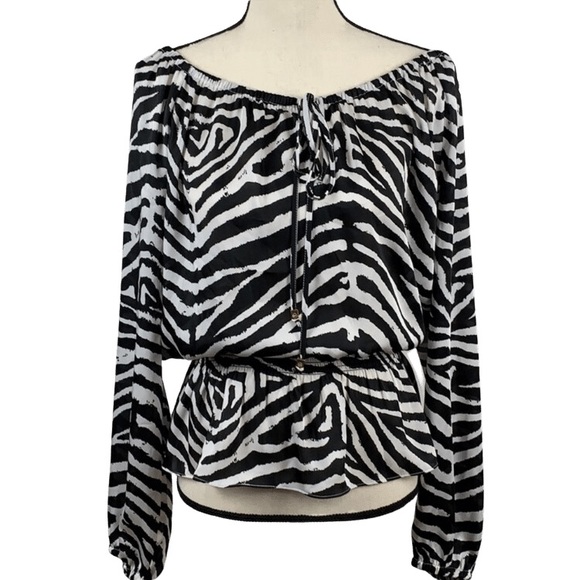 MICHAEL Michael Kors Tops - Michael Kors Animal Print Blouse Size L